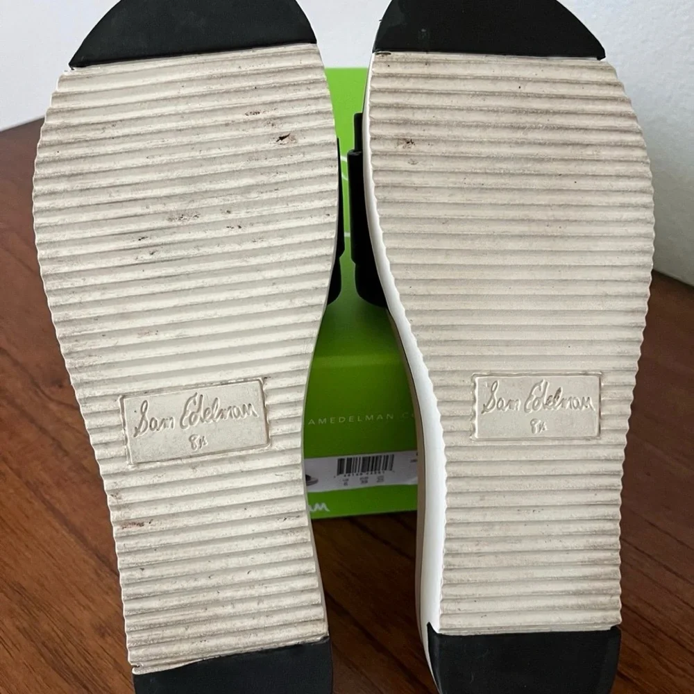 Sam Edelman Black Slide Sandals with Buckle - Picture 8 of 8